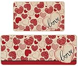 Photo Gallery baccessor set di 2 tappetini da cucina per san valentino, romantici, antiscivolo, per anniversario, festa di nozze, decorazione per la casa, 43 x 73 e 43 x 119 cm Photo Gallery baccessor set di 2 tappetini da cucina per san valentino, romantici, antiscivolo, per anniversario, festa di nozze, decorazione per la casa, 43 x 73 e 43 x 119 cm