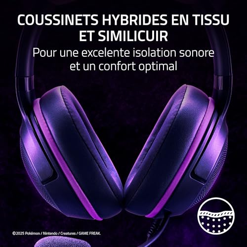 Razer Kraken Kitty v2 Pokemon Gengar Edition - vue 8