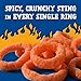 Andy Capp's Beer Battered Flavored Onion Flavored Rings Baked Oat and Corn Snacks, Hot, 2 oz