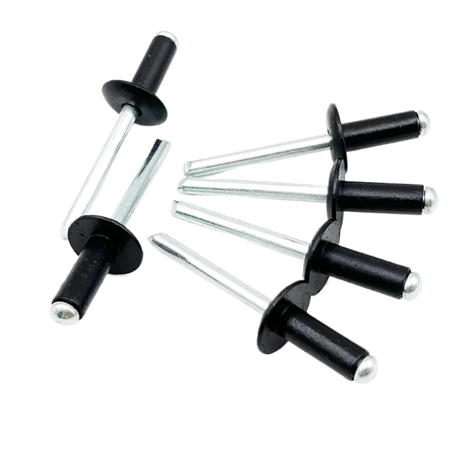 Tnplkiuyt 16Mm Black Flange Blind Rivets Aluminum/Steel 3.2-6.4Mm(,20Pcs (M4mm))