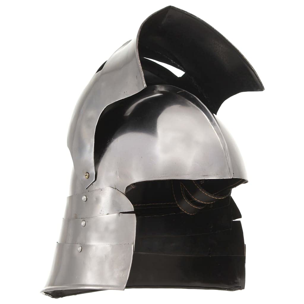 Genérico Réplica de Casco de Caballero Medieval Antiguo Larp Acero Plata,Arte y Ocio,Hobbies y Artes Creativas,Coleccionables,Armas coleccionables-286214