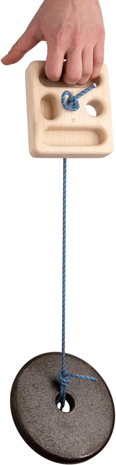 WhiteOak Pocket - Tabla portátil para colgar de madera, 12 x 10 x 3 cm, portátil, para entrenamiento de escalada, accesorio para escalada