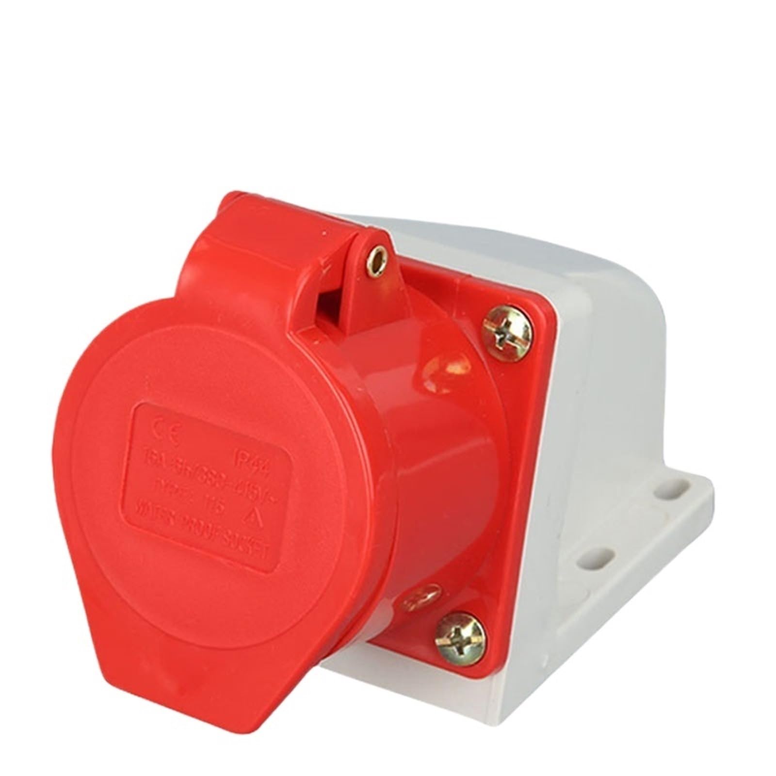 Connecteur D'Alimentation Industriel CA 380V-415V 16A IP44 5 Bornes Rouge