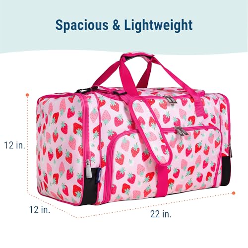 Image of Wildkin Kids Weekender Duffel Bag - Carry-On Size for School, Travel, & Sleepovers