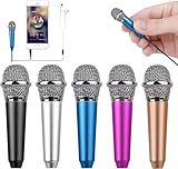 Uniwit Mini Portable Vocal/Instrument Microphone for Voice Video Recording Singing,Vlogging, Podcasting,Tiny Microphone for iPhone Android Phone Computer Latop Notebook Tablet iPad(Blue)