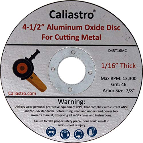 4-1/2 inch Metal and Stainless Steel Cut-Off Cutting Wheels Compatible with All 4.5 inch Angle Grinder - 10-Pack