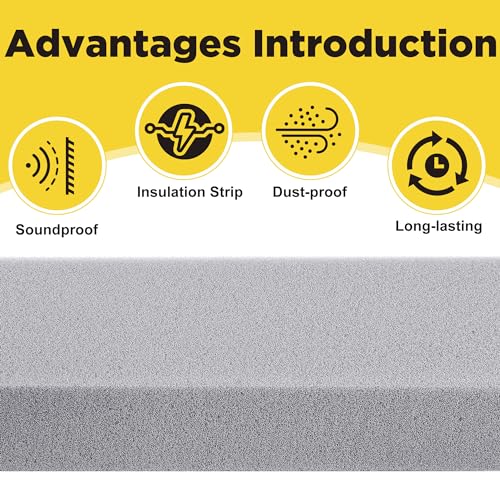 image for moonoom 2 Pcs Foam Air Conditioner Weatherseal Tape-2''x1''x6.5ft Air 