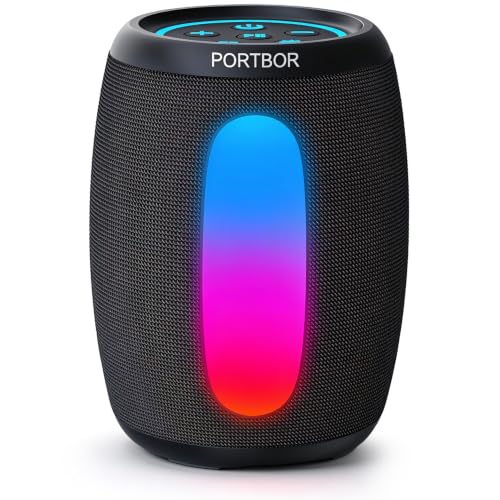 Portbor IPX5 Waterproof 30H Playtime Portable Bluetooth Speaker