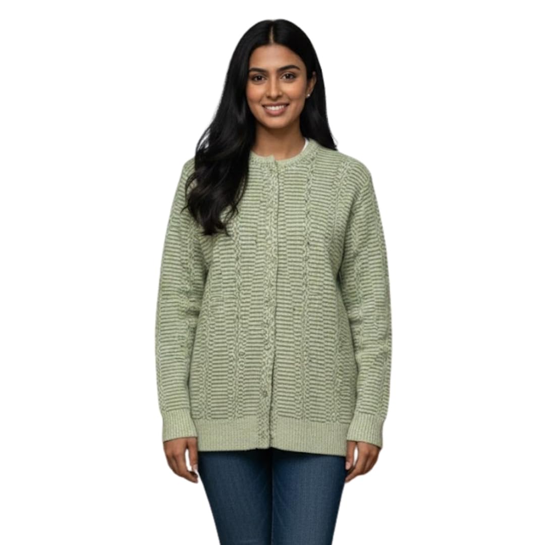 Stylish Women’s Women’s Button Front Knit Cardigan-image-26