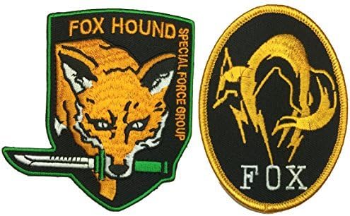 Men's Metal Gear Solid Phantom Pain Embroidered Patch (Set Of Two Iron/Sew On)