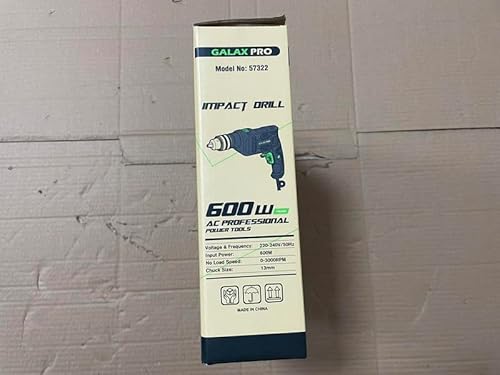 GALAX PRO Hammer Drill, 600W Electic Corded Drill, 13mm Metal Chuck, 0-3000RPM, Powerful Variable Speed for Drilling in Wood, Soft Metals 12 GALAX PRO Hammer Drill, 600W Electic Corded Drill, 13mm Metal Chuck, 0-3000RPM, Powerful Variable Speed for Drilling in Wood, Soft Metals - Image 12