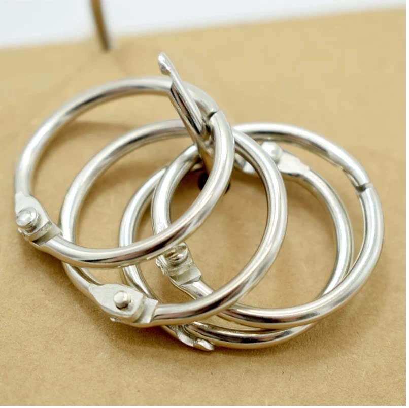 Image of DEZIINE Binder Card Ring /Book Ring for Scrapbooking - 100 Pcs (20mm)