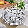 Litewoo Stainless Steel Round Divided Plate 6 Sections #3