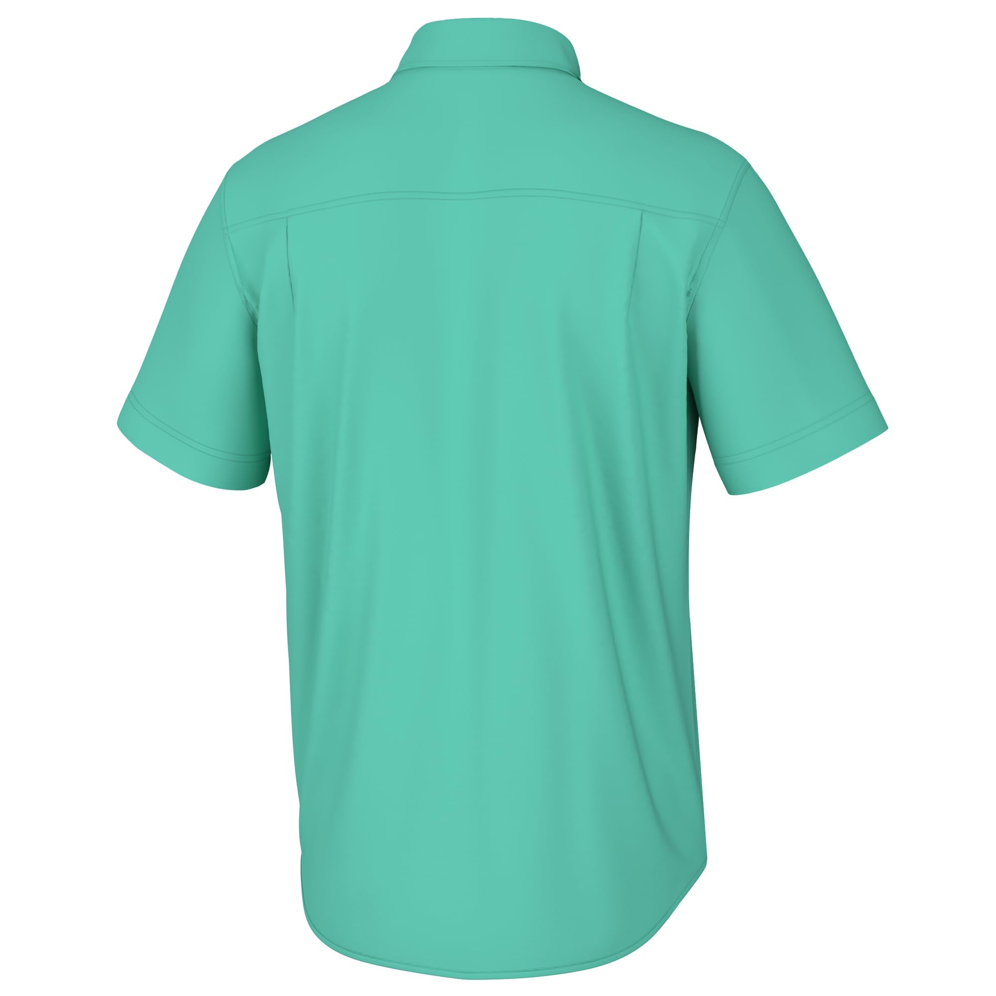 Chemise Huk Homme Taille XL Grise Manches Courtes Motifs Fleurs - Pêche, Casual