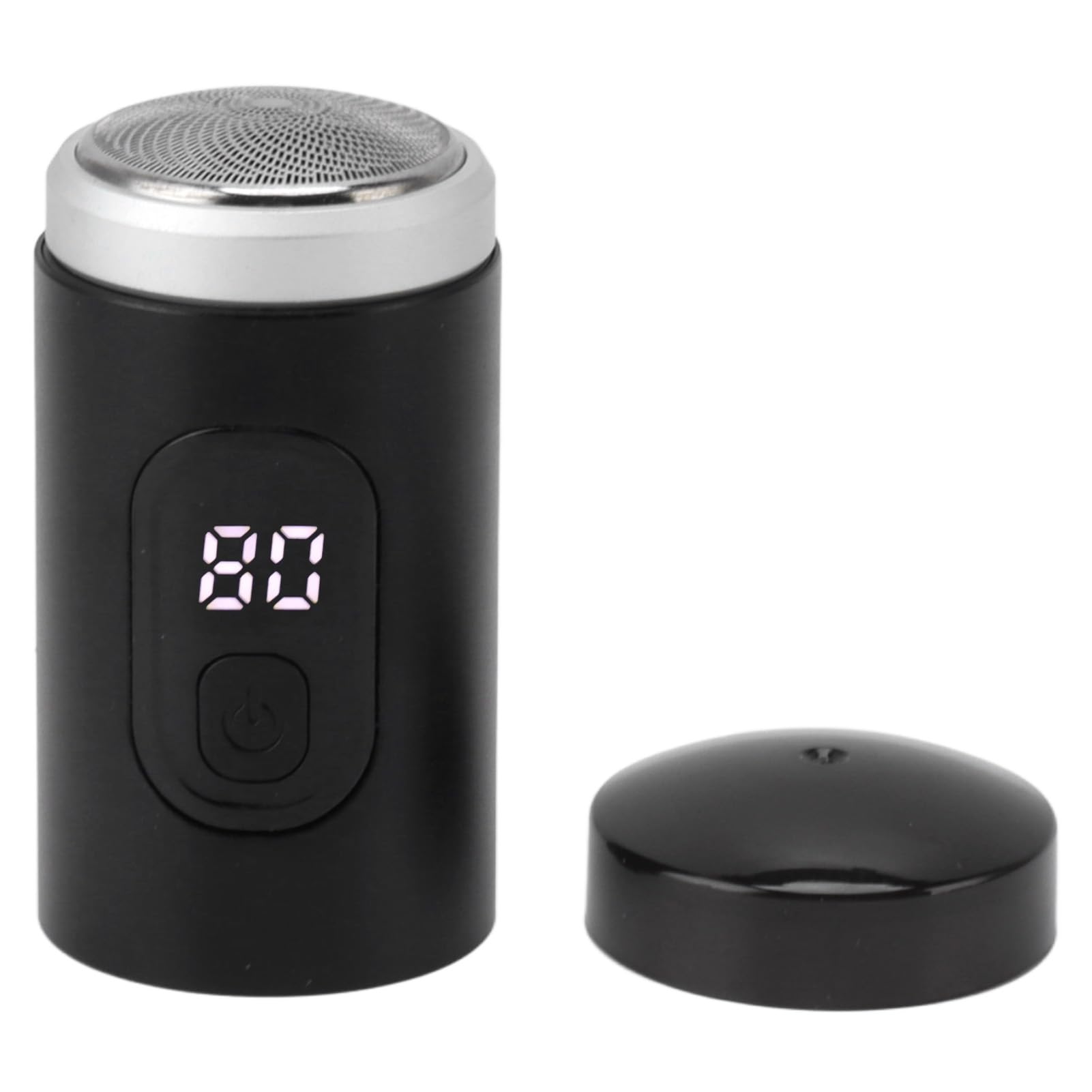 Pwshymi Portable Mini Electric Beard Trimmer, IP7X Washable, 65000RPM Digital Beard Cutter, Small Beard Groomer,Compact Size, USB Rechargeable