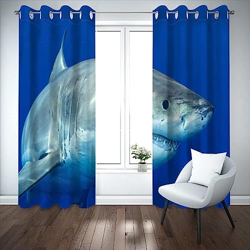 Rideaux isolants thermique et anti bruit requin à oeillets