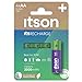 Produktbild ITSON, Akkus AA, 4 Stück, Kapazität mit min. 2000 mAh, Verpackung 95% recycelt, Made in Japan, am besten für Fernbedienungen, Taschenlampen, Uhren