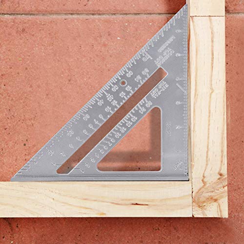 Regla Triangular de Aluminio con Transportador 7 pulgadas miniatura 6