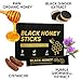 Black Honey Sticks, 100% Pure Raw, with Raw Organic Honey, Black Ginger, Butea Superba, Natural Immune Support & Sustainable Energy Boost for Men - 10 Count (1)
