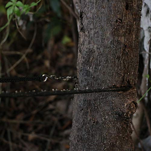 Survival Chainsaw Pocket Hand Saw 29-Inch Folding Survival Chain Saw with Strong Sharp Teeth for Camping Hiking Hunting Gardening and Outdoor Emergency Includes Fire Starter and Carry Pouch