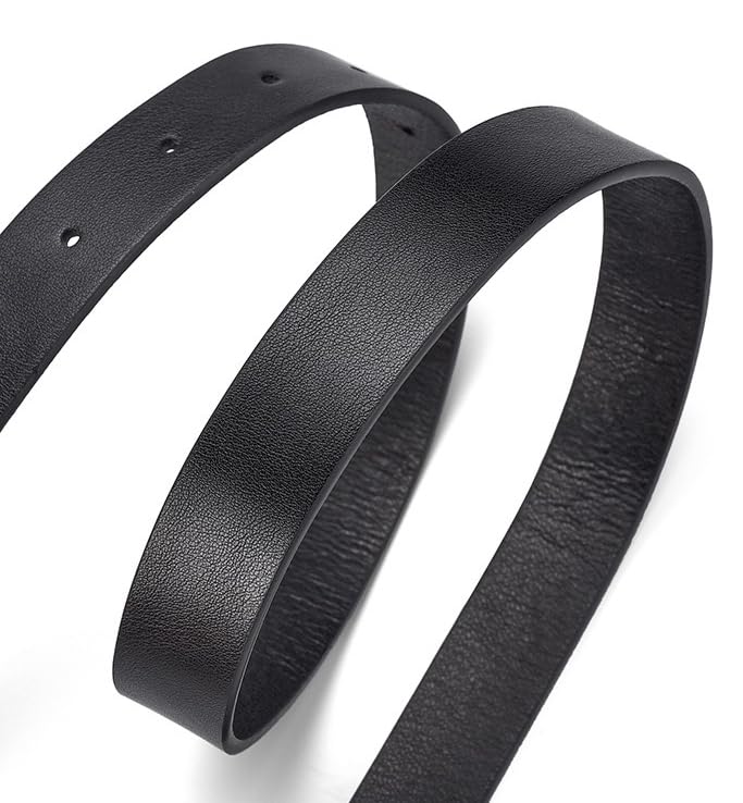 COTIM COYIN Women‘s Skinny Leather Belt Alloy Buckle With Rhinestone for Dresses pants4