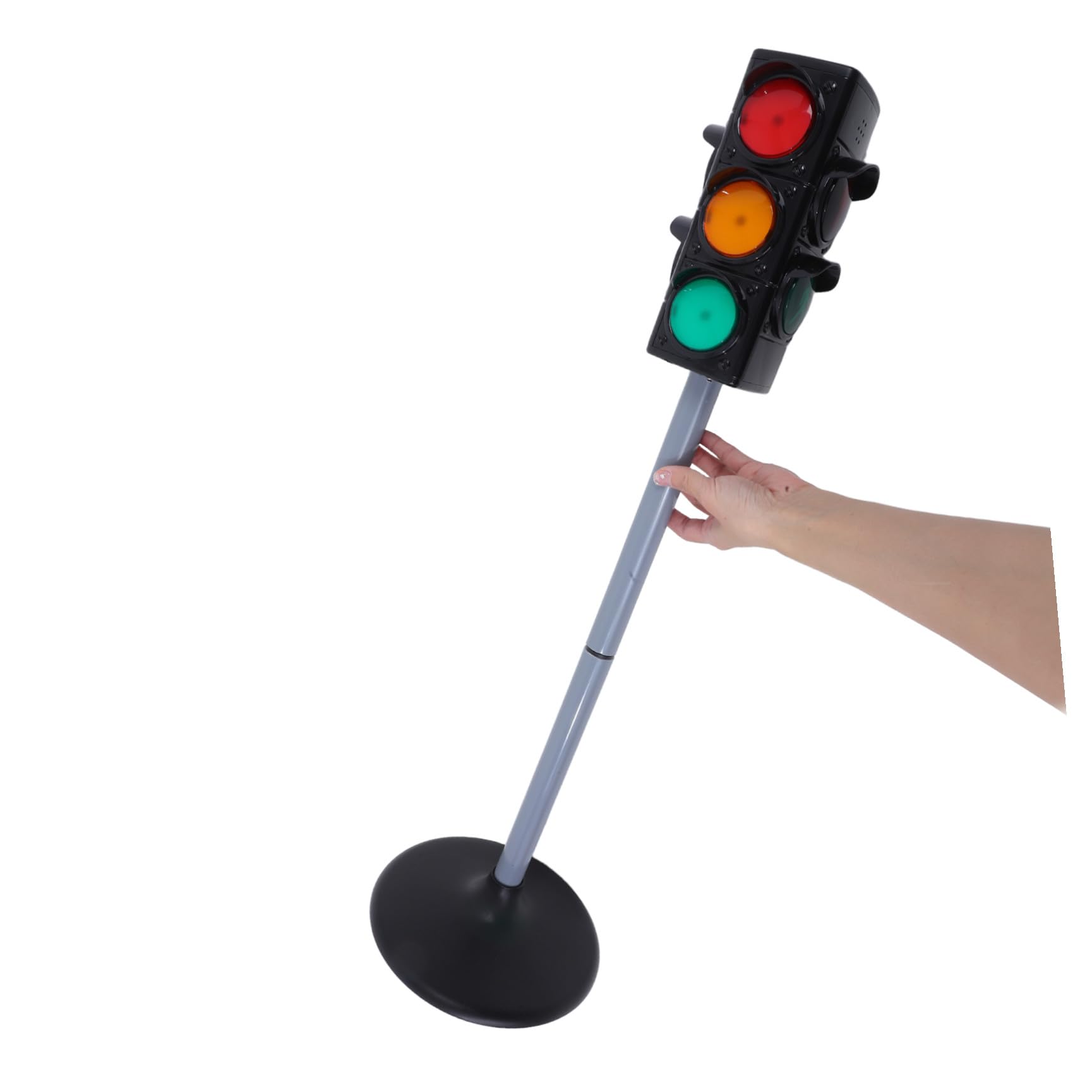 Modèle de Feu de Circulation Simulé Réglable Éducatif de Sécurité Routière pour Garçon et Filles de Route Lumière Fonctionnelle Matériel Solide Noir Jeu Pédagogique Sécurité