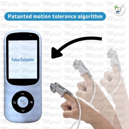 Image of Handheld Pulse Oximeter with OLED Display | SpO₂, Pulse Rate, Respiratory Rate & PI | Motion Tolerant | Rechargeable | Adult Silicone Sensor | Multi-User Data & Alarms