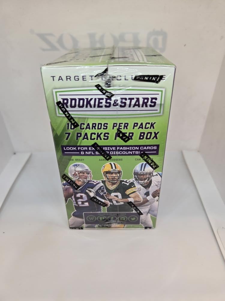 2016 Panini Rookies and Stars NFL Football Sealed Blaster Box. 1 Autograph or Memorabilia Card Per Box, On Average. Target Exclusive.