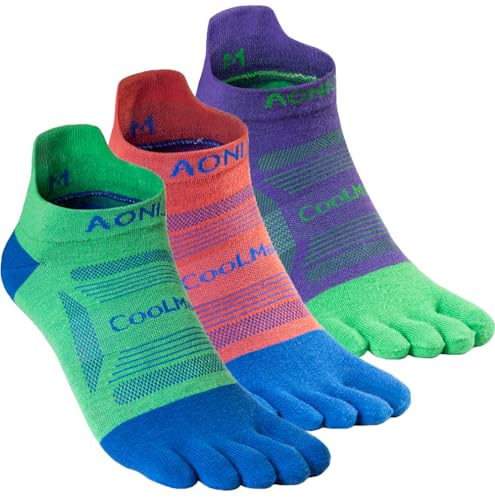 AONIJIE Running Ankle Toe Socks