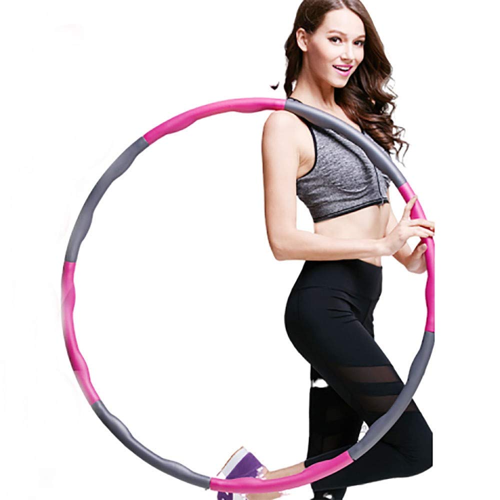 Hula Hoop in 8 sezioni Cerchio assemblare Hoop per Esercizio Fitness Imbottito Fitness Hula Hoop per Perdere di Peso e ridurre Il girovita, Aerobica