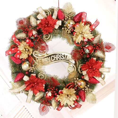 Décoration de couronne de Noël pour habiller vos fenêtres et façades de maison