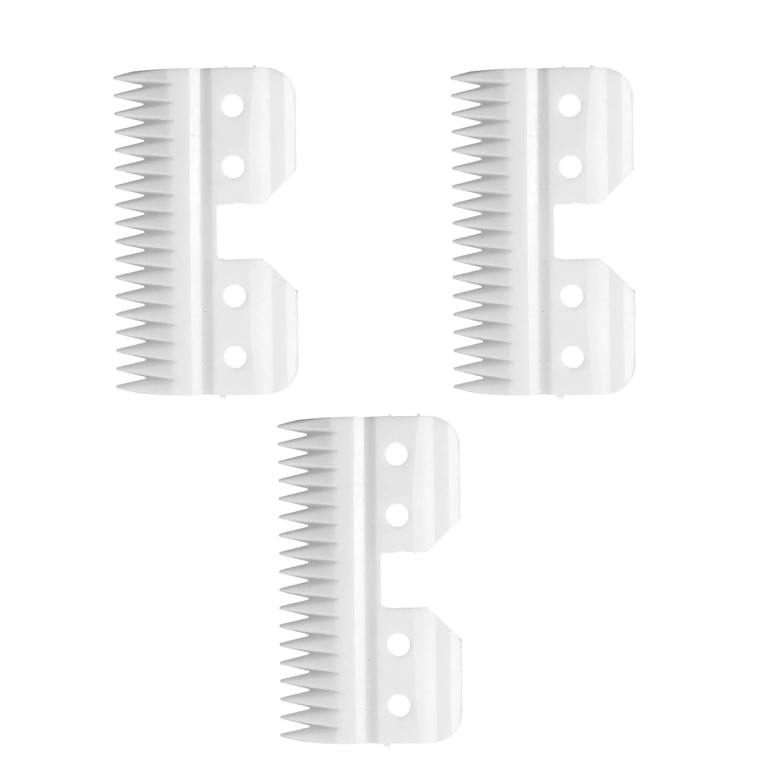 3PCS Clipper Replacement Blades 18 Teeths Ceramic Clipper Blade for Wahl KM2 KM5 KM10