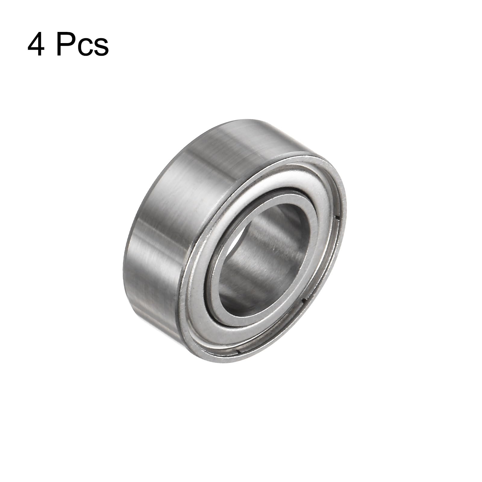 QUARKZMAN 4 stuks 687ZZ diepe keel kogellagers 7 mm boring 14 mm buitendiameter 5 mm dik chroom staal ABEC3 dubbel afgeschermd lagers voor motoren, pompen, transporten