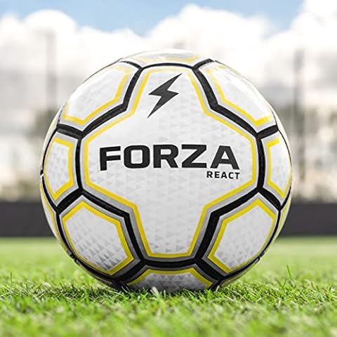 FORZA Pro GK React Footballs (Irregular Bounce) - Size 5 Football & Size 4 Football | Ball To Improve Goalkeeper Reflexes & Player Reactions | Football Training Equipment (Size 5) Cover