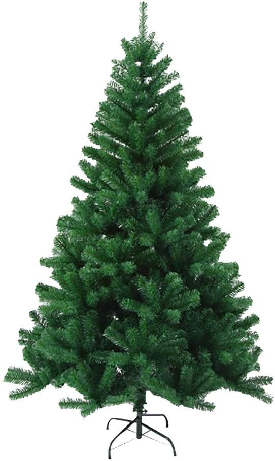 Árbol de Navidad Artificial, Material PVC, Hogar Decoración para Navidad, con Soporte de Metálico, Adorno de Navidad Fácil Montaje (Verde, 150CM)