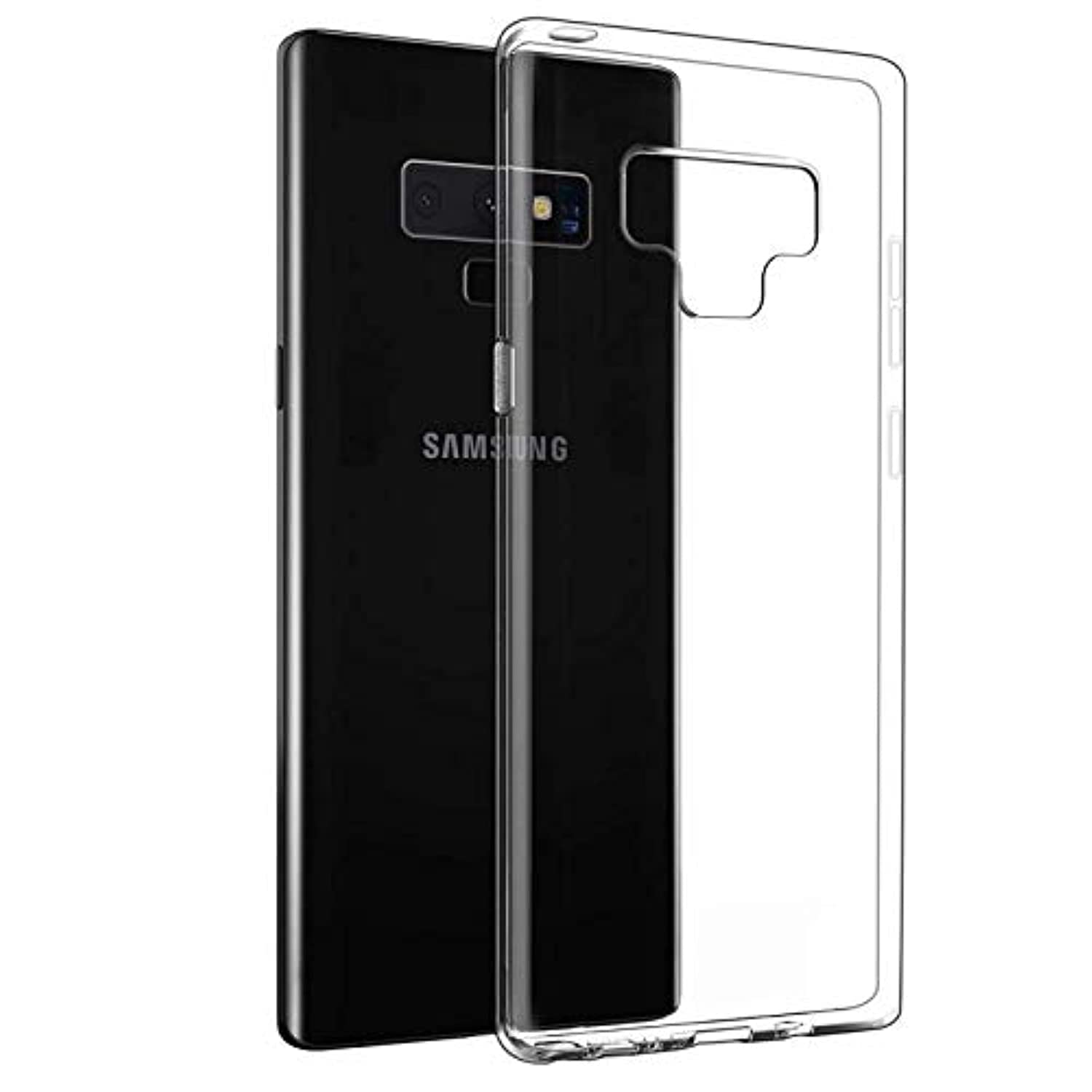 Muzz Samsung Galaxy Note 9 TPU Silicone Soft Thin Back Case For Galaxy Note 9 Clear Cover