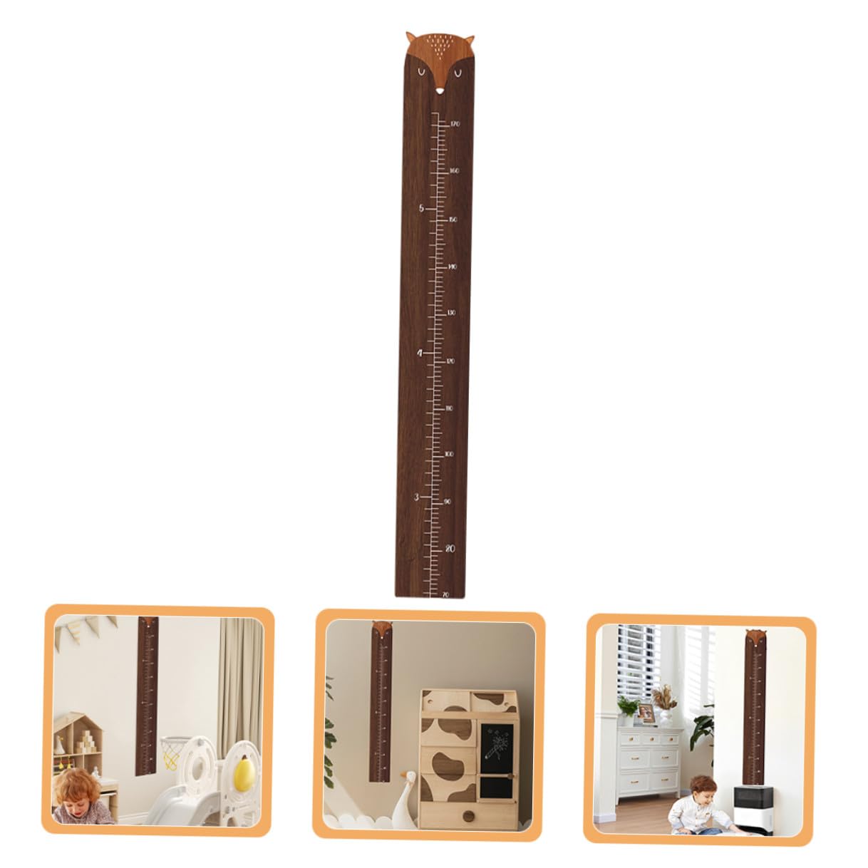 Gatuida Tabla de Crecimiento Infantil Adorable y Funcional Diseño de Jirafa de Madera Decoración de Pared para Medir Altura para Habitación de Niños