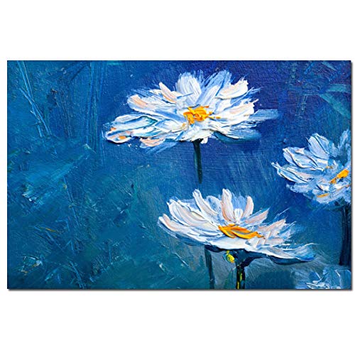 絵画　ブルーデイジー Amazon｜絵画絵絵画インテリアプリントブルーデイジーポスター花