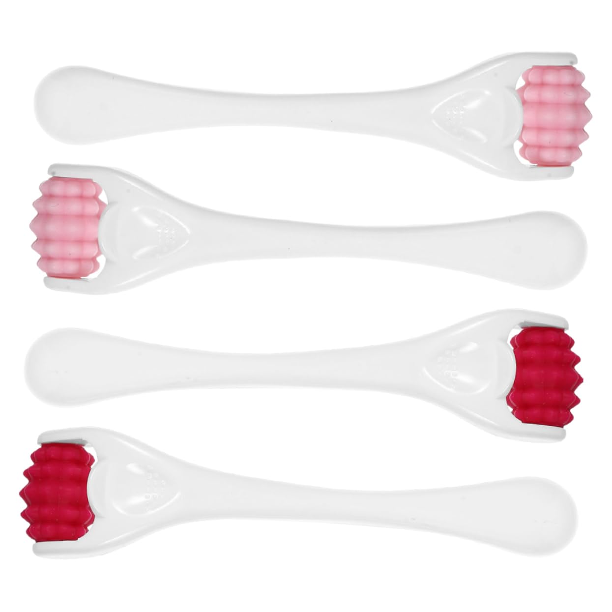 FOMIYES Rolling Massager 4pcs Face Massage Rollers Eye Silicone Roller for Skin Lightweight Easy to Carry