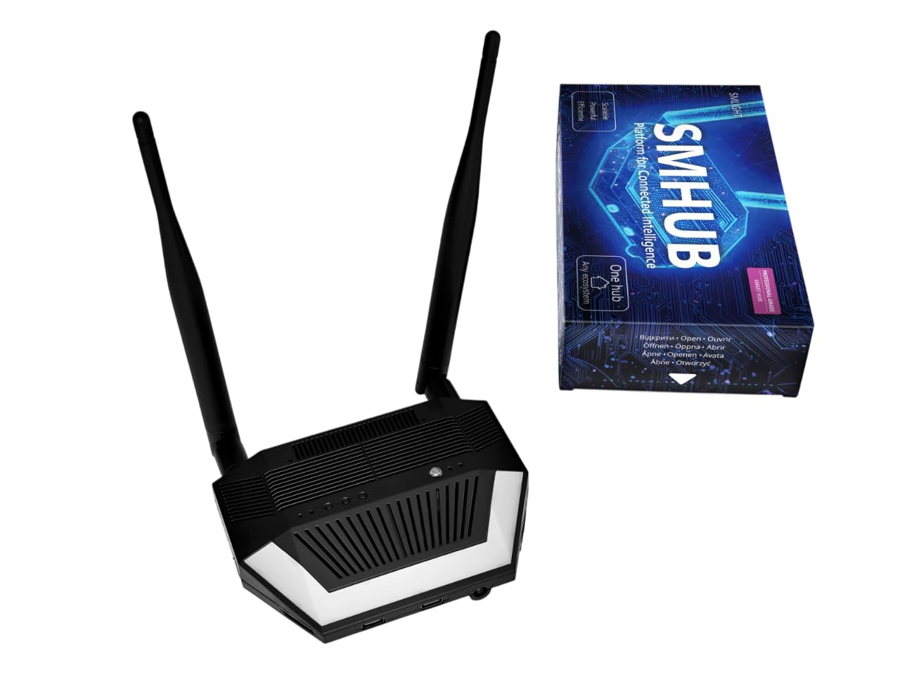 SMLIGHT SMHUB Essential Linux Smart Hub with Quad Radio Zigbee/Thread, Matterbridge, Node-RED, MQTT, PoE, Add-On Expansion & Fully Local Automation