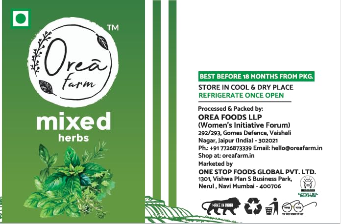 Herb お米 Orea Farm Mixed Herbs 1kg - Dried Herb Blend Oregano Thyme