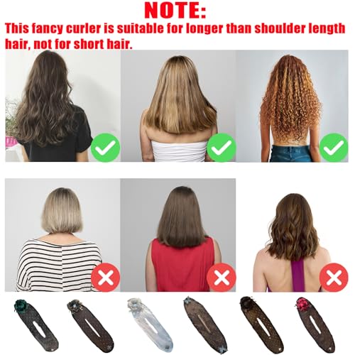 Ball Hair Clip for Long Thick Hair, 2024 Hair Bun Maker Twister, Lazy Hair Curler Deft Bun Clip, Easy Fast Snap Roll Hair Tool, Flower Hair Bun Roller Hair Styling Accessories for Women Girls (6PC)