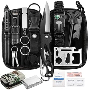 Valentine’s Day Gifts for Men Dad Husband Him, Survival Kit, Survival Tools with Camouflage Bag Cool Gadgets Stocking…
