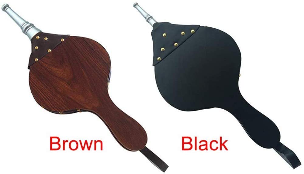 Soffietti da camino, Soffietto accendino, ventola grill, attrezzo esterno, camino, manuale, camino a legna(Brown)