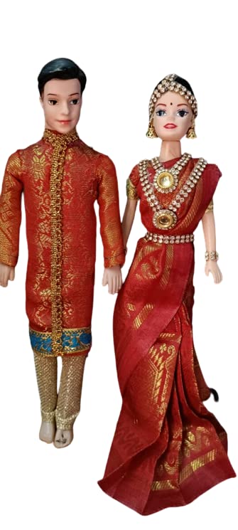AISHU CREATION Couple Doll Set for Girls with Long Hair | BRIDE and GROOM DOLL SET (PINK) (B0B7NM8Z36) Amazon Price History, Amazon Price Tracker