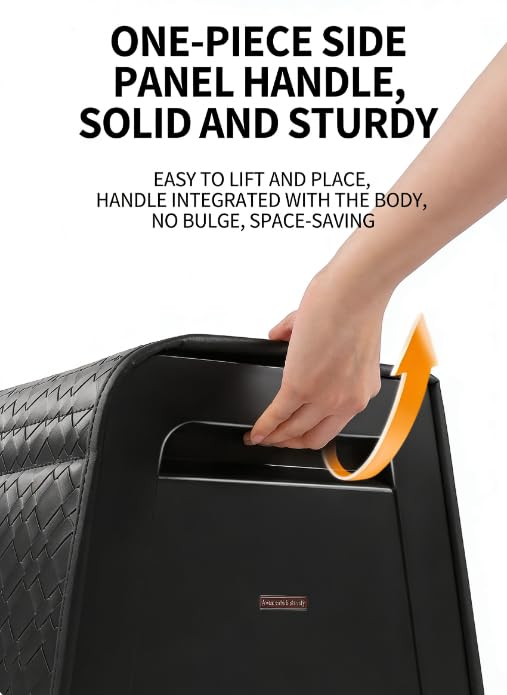 Organizador de maletero, caja con tapa, espacio de almacenamiento para el coche, plegable, tapa magnética, impermeable, apto para turismos, SUV y camiones, negro