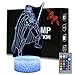 3D Illusion Star Wars, lampada decorativa a 7 colori con telecomando, regalo perfetto per bambini e fan di Star Wars (MY180-Darth Vader)