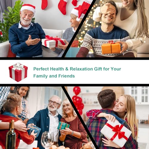 Image of LINGTENG Rechargeable Cordless Foot Massager with Heat, Shiatsu Foot Massager with Cord Remote Control and Roller Massage, Portable for Home /Office Use, Dad Mom Gifts - It Won't Work While Charging