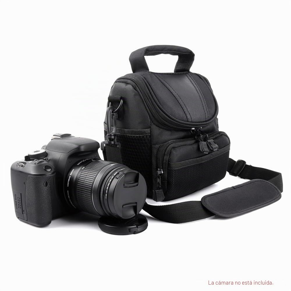 HUIOP Estuche para Cámara SLR/DSLR, Bolsa de Transporte de Hombro Acolchada, Accesorio de Fotografía Impermeable y Antichoque