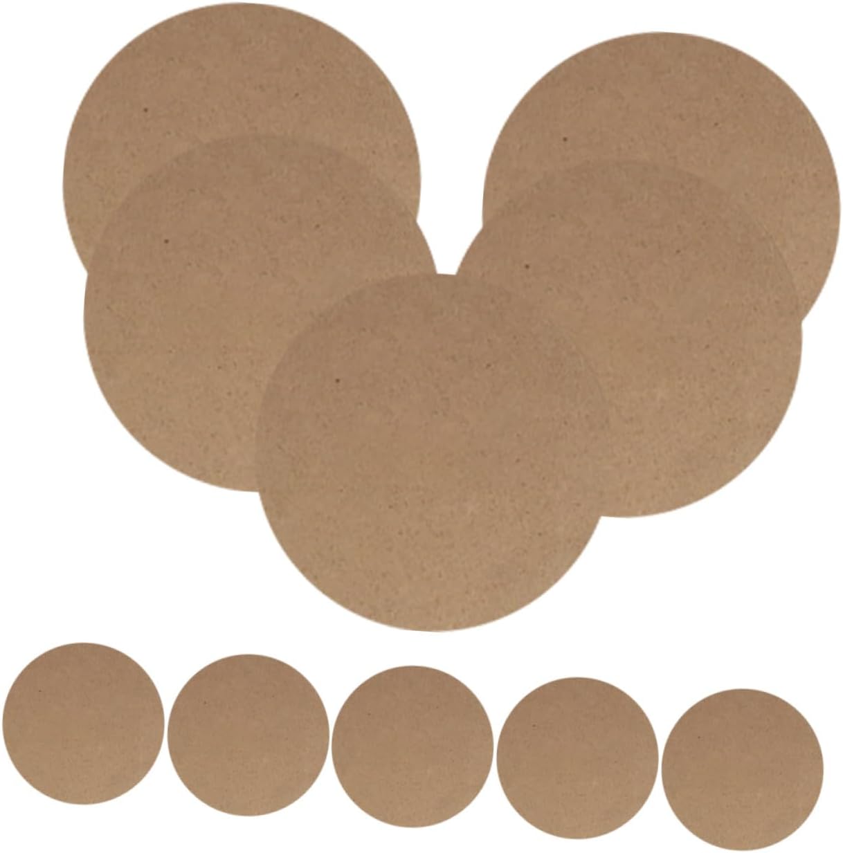 Uonlytech 10pcs Lightweight Wood Clay Crafting Boards for Pottery Art Projects DIY Clay Backing Board for Artists